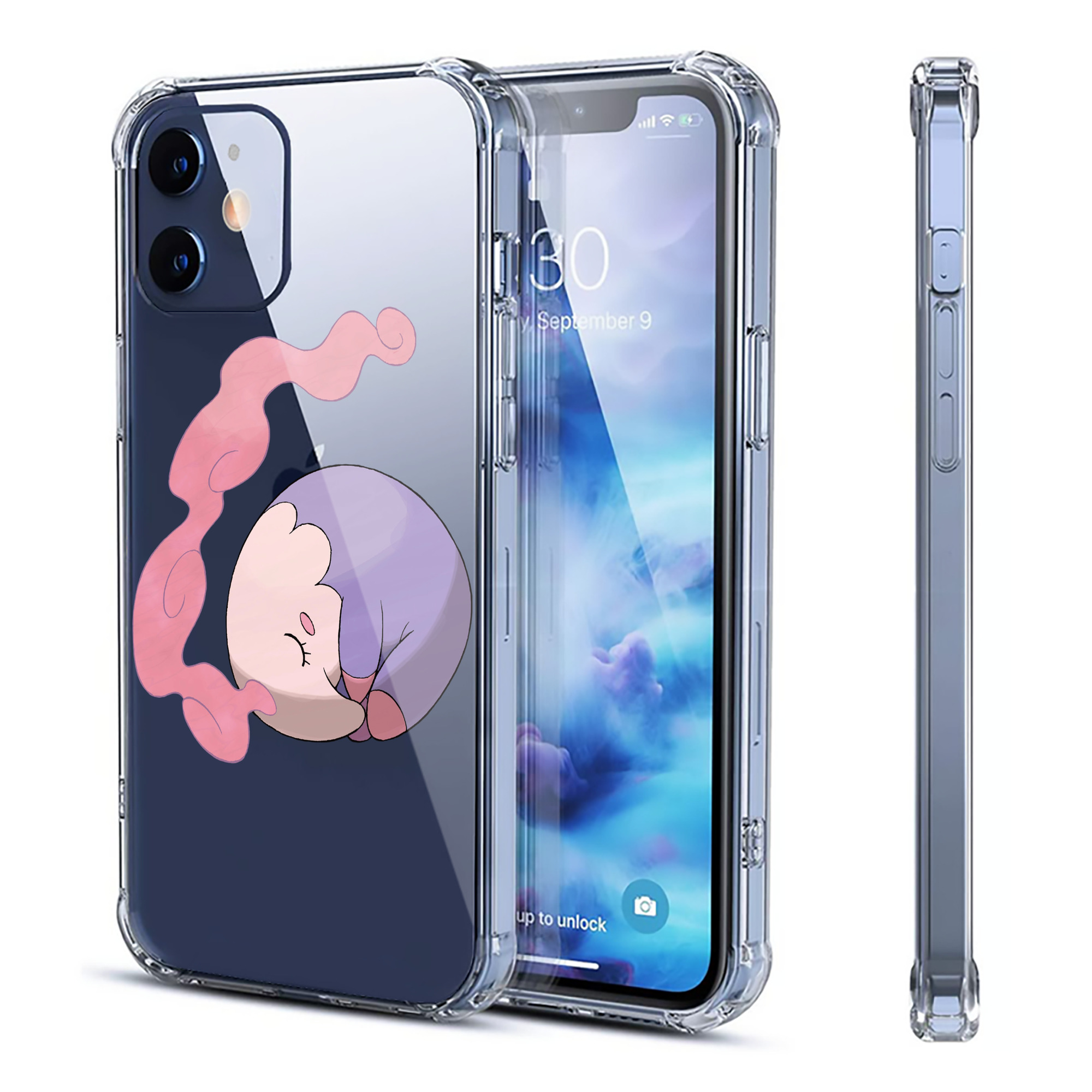 （画像用） ポケットモンスター Pokémon 【iPhone 12シリーズ対応】透明スマホケース（クリアソフトケース）